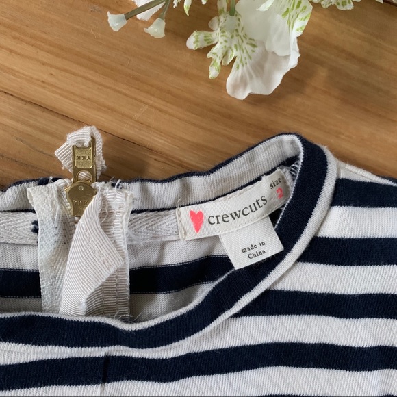 Crewcuts 2T Asymmetrical Peplum Top w/Zipper Back - Picture 2 of 3